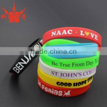 Custom Purple Debossed Fashion Bracelet/silicone Bracelets With Logo photo-6
