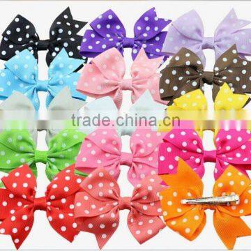 Wholesale cute girls grosgrain hair bows/baby hair bows