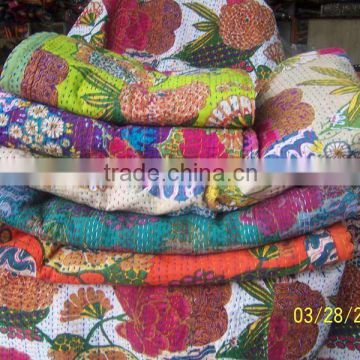 TRADITIONAL HANDMADE KANTHA WORK BEDSPREADS