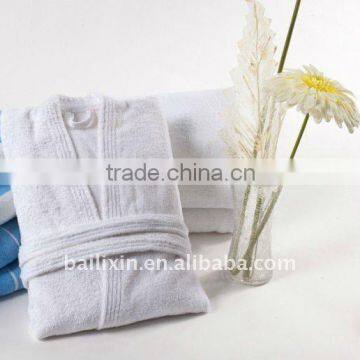 100 % cotton hotel towel and bathrobe