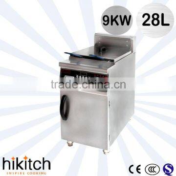 Use to restaurant equipment luxury 28L industrial electric chicken deep fat fryer machine with cabinet.
