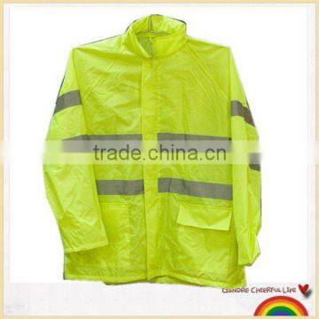 Adult safety reflective rainwear high visibility rain jackets