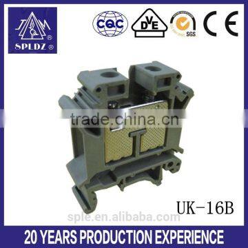 Hot sale din rail screw terminal block connector UK-16B