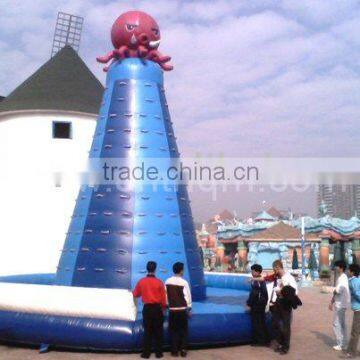 commercial use inflatable water rock climbing wall