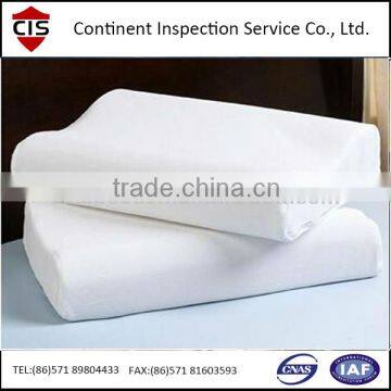 Pillow/Memory Foam Pillow pre-shipment inspection/During production service in China
