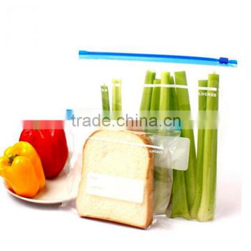 Ldpe printed slider zipper bag/transparent zip lock plastic packing bag for file,garment,scarf