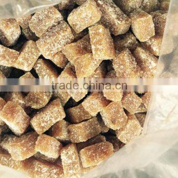 dried delicious ginger chunks with sesame and coconut