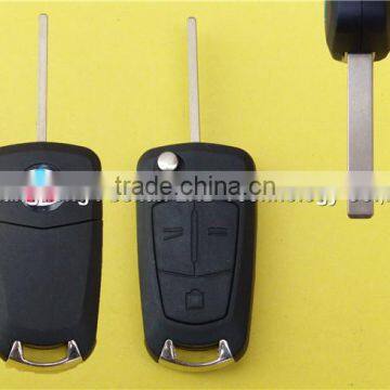 Hot sale Opel Vectra 3 buttons HU100 blade flip key shell car key shells