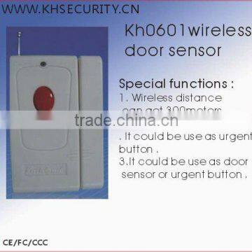 Wireless door sensor panic button