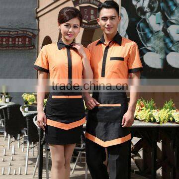 China factory of restaurant hotel uniforms new design custom made hotel restaurant uniform high quality and cheap price