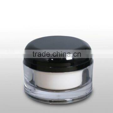 cylinder brown glass cosmetic jar