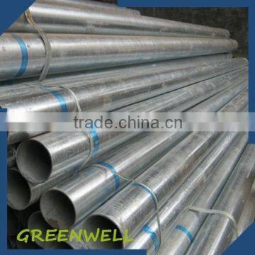 China supplier building material galvanized steel round tube