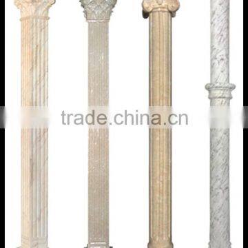 Wedding Decoration Fiberglass Resin White Roman Hollow Column Pillar