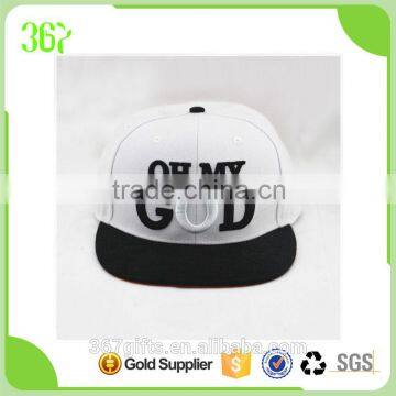 Hot Sale Hiphop Snapback 6 Panel Baseball Cap with Adjustable Plastic Buckle