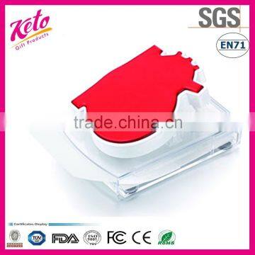 Memo holder heart shape memo pad dispenser for medical gift