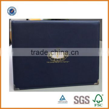 High Quality A4 Leather Diploma Holder, Diploma Holder with Leather Cover