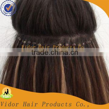 Cheap Wholesale Human Virgin Indian Remy Micro Loop Ring Hair Extensions