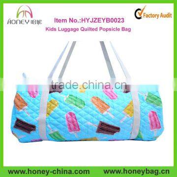 Quilted Duffle Bag Quilted Weekender Bag Quilted Travel Bag Quilted Kids Luggage Quilted Popsicle Bag