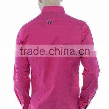 Stylish Casual Slim Fit Pink Shirts for Men photo-2