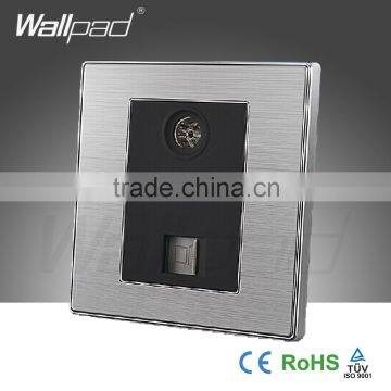 2015 China Hot Sale Wholesaler Wallpad Luxury Wall Light Switch Panel TV+COM Socket photo-3