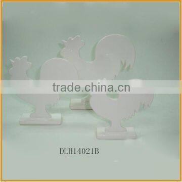 hotsale ceramic easter cock ornament porcelain cock wholesale