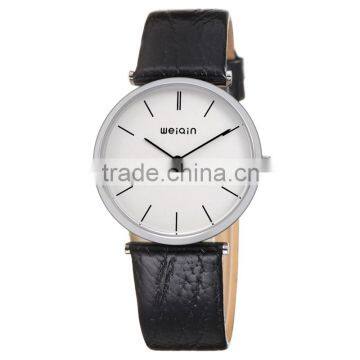 Genuine leather strap 3atm water resistant unisex classic watch