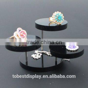 2016 New arrival handmade 3 tiers acrylic jewelry display/ring display stand/finger ring holder