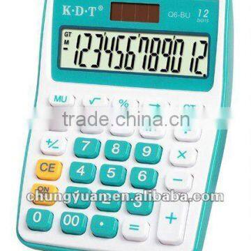 12 digits desk colorfully calculator Q8-BU