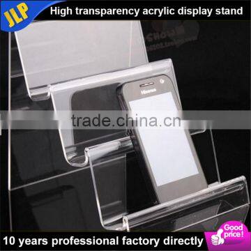 Cellphone Clear Acrylic 3 step display stand