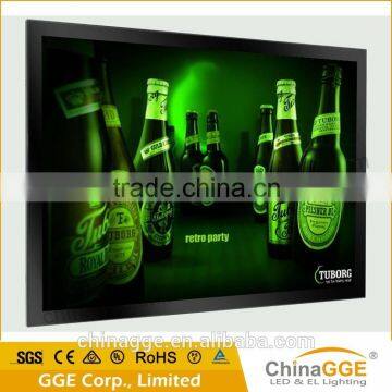 Slim magnetic light box advertising display led memo board magnet poster frame led super slim light box