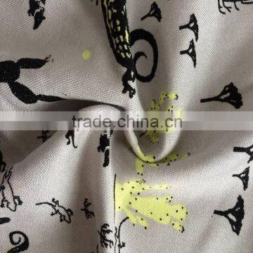 custom printed wholesale cheap viscose fabric with twill texture