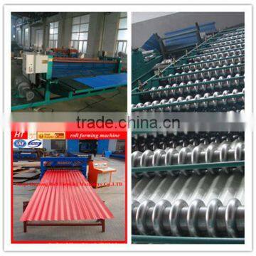 Corrugated wave panel roll forming machine