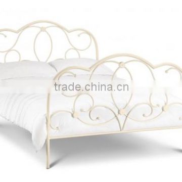 Julian design 4ft6 Double White Metal Bed