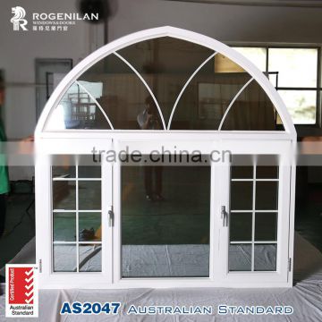 ROGENILAN 70 series half circle thermal break aluminum window