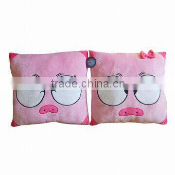 JM7071 stuffed plush cushion with embroidery