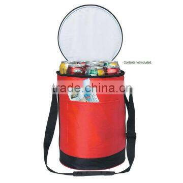 Promotional Round Kooler Bag-Red