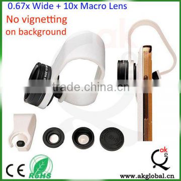 U Clip Mini Wide-angle Lens 15x Macro Lens 2 in 1 camera lens kit for mobile phone