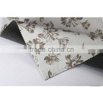 Beautiful floral polyester coated interlock scuba knit textile fabric