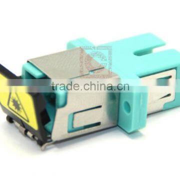 SC MM Fiber Optic Adapter with Flange with Metal Shutter in Alibaba China