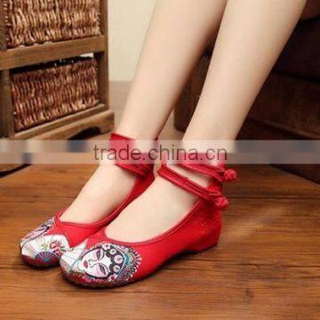 Women Casual Buckle Strap Old Beijing Shoes Pointed Toe Peiking Opera Embroidered Ladies Cotton Flats Oxford Sole No Logos photo-4