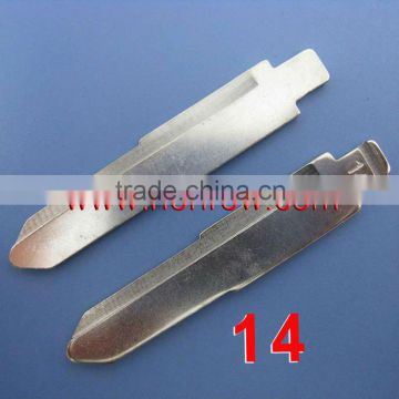 High Quality Isuzu Remote Key Blade 14# Car Key Blade flip key blade key cutting blade