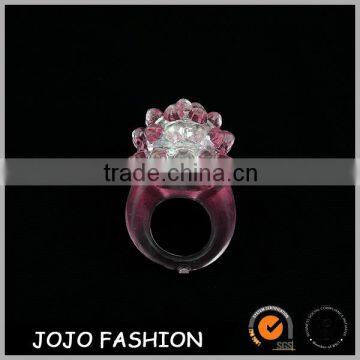 Clear crystal wedding finger ring design