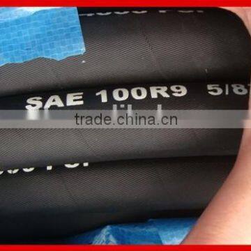 High performance 3/8 inch hydraulic rubber hose SAE 100R9 with 4570psi