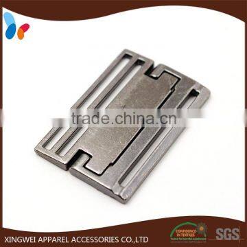 2 inches gunmetal alloy dress buckle for lady