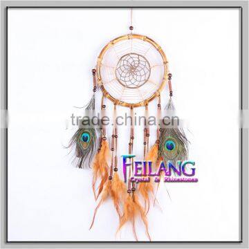 pecock Rasta feathers Dreamcatcher