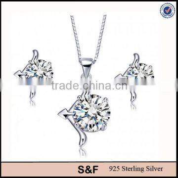 Diamond pendant jewelry genuine gemstone silver jewelry