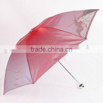 full color printing umbrella sexy girl fold umbrella lace fabric umbrella