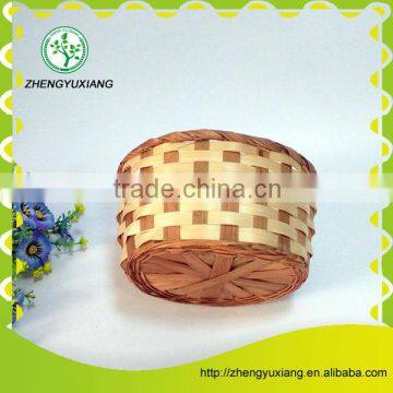 Handmade bamboo household fruit basket