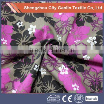 High quality cotton TC print garment fabric for clothes