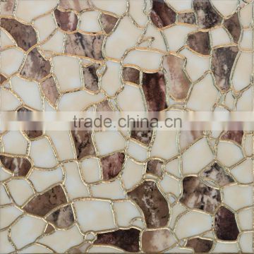 Small lattice polished crystal floor&wall tile 300x300mm